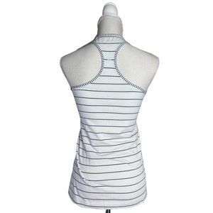 Lululemon Athletica Tank Top Racerback off white with stripes 6